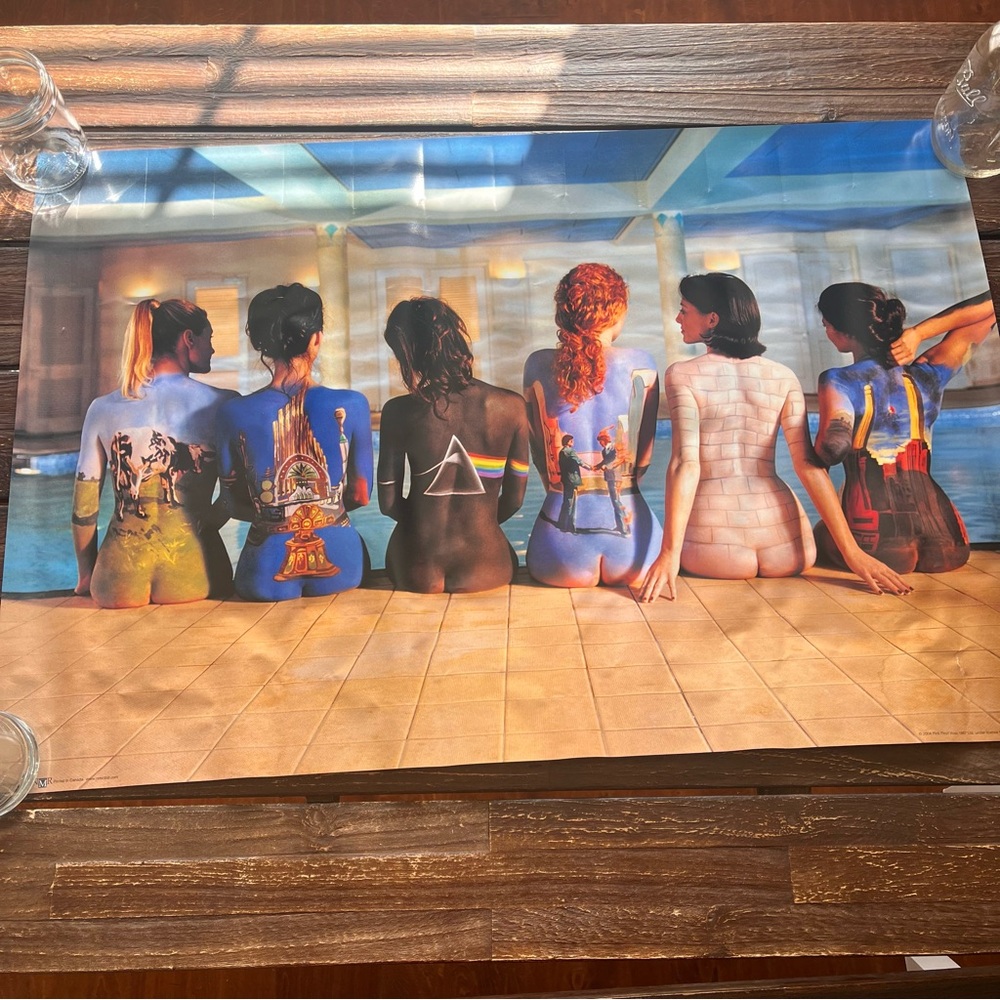 Pink Floyd Back Catalogue Colorful Women Sitting 2004 Vintage Original Poster